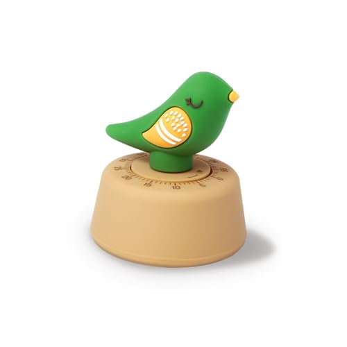 Herifam Eieruhr Kinder Timer Mechanischer Niedlich Vogel Küchentimer 60 Minuten Countdown Kurzzeitwecker Lustig Zeitmanagement Werkzeug (A) von Herifam