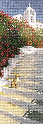 Heritage Kreuzstich Set Aida "Griechische Treppe (A)", Zählmuster, JCGS526-A, 31x11cm von Heritage Crafts