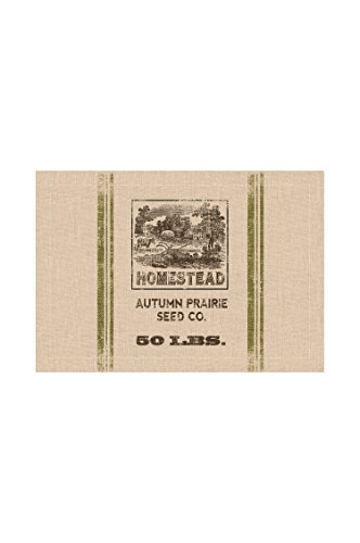 Heritage Lace Seed Labels Homestead Tischset, 35,6 x 50,8 cm, Natur, Polyester, 35.56 x 50.8 x 0.64 cm von Heritage Lace