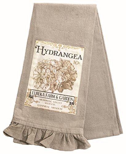 Heritage Lace Garden 18"x26" Gray Tea Towel Geschirrtuch, Vintage-Stil, 45,7 x 66 cm, Grau, Baumwolle, 18" x 26" von Heritage Lace