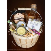 Erntedank-Geschenkkorb Aus Dem Bienenstock ~ Roher Honig ~Handgemachte Seife Lippenbalsam Lotion Bar. Perfektes Gastgeber-Feiertagsgeschenk von HeritageBeeFarm