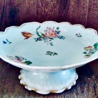 Exquisite Französisch Limoges Comport Kuchenständer Entworfen Von Charles Martin/Fin-Du-Siécle Porzellan Tazza Downton Abbey Dekor von HeritageTreasuresArt