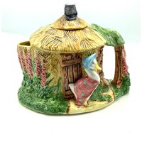 Große Jemima Puddle-Duck Teekanne Aus The Tales Of Beatrix Potter/English Border Fine Arts Figurale von HeritageTreasuresArt