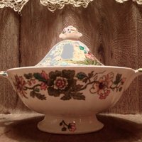 Magnificent Mason's Strathmore Gemüse Tureen in Einwandfreiem Zustand Nie Verwendet Hervorragende Mason Es Ironstone Covered Dish Mit Griffen von HeritageTreasuresArt