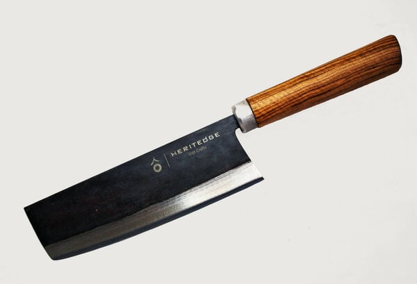 Heritedge Viet Crafts Rua Classic - Gemüsemesser - scharfe Klinge aus Carbonstahl- handgefertigt in Vietnam - Küchenmesser mit ovalem Tamarinden Holzgriff von Heritedge Viet Crafts