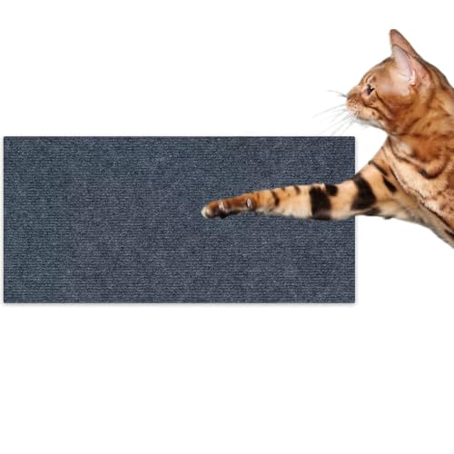 Kratzmatte Katze, Selbstklebend Kratzteppich Katzen Wand, Climbing Cat Scratcher, Kratzbretter Katze, Kratzschutz Katzenkratzmatte für Schützt Teppiche Sofa Möbelschutz (Dark Grey 40 * 200) von Herjiore