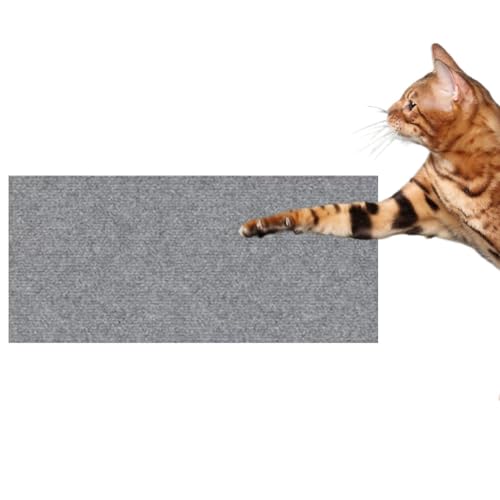 Kratzmatte Katze, Selbstklebend Kratzteppich Katzen Wand, Climbing Cat Scratcher, Kratzbretter Katze, Kratzschutz Katzenkratzmatte für Schützt Teppiche Sofa Möbelschutz (Light Grey, 40 * 100) von Herjiore