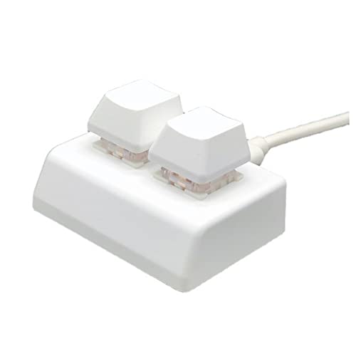 Herklotzn 2 Tasten Makro-Programmierung RGB Mini Zeichnung Schalter rot personalisierbar, von Herklotzn