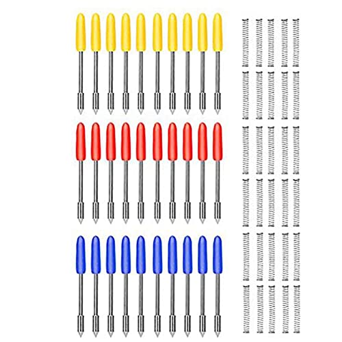 Herklotzn 30 StüCk 30/45/60 Grad Schneiden Klinge für Graphtec CB09 Miniatur Craftrobo Vinyl Cutter Blades CB09U Messer von Herklotzn