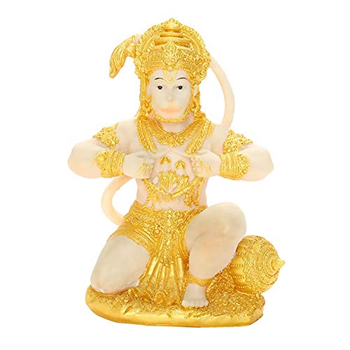 Herklotzn Gold Hanuman Statue Indischer Lord Skulptur Indien Figuren Sammlung Idol Murti Skulptur für Dekor Ornament von Herklotzn