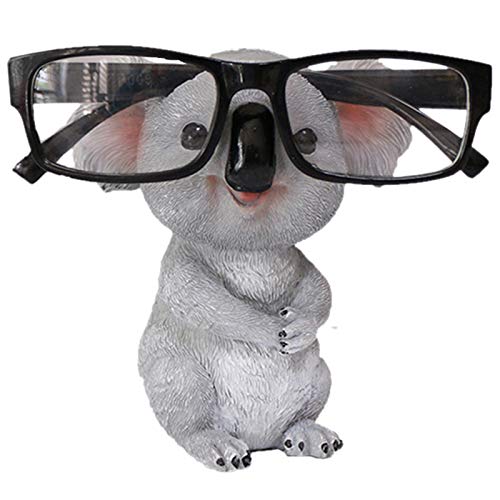 Herklotzn Koala Figuren Tierstatuen Harz Brillenständer Bleistift Sonnenbrillenhalter Behälter Desktop Home Decor Geschenk A von Herklotzn