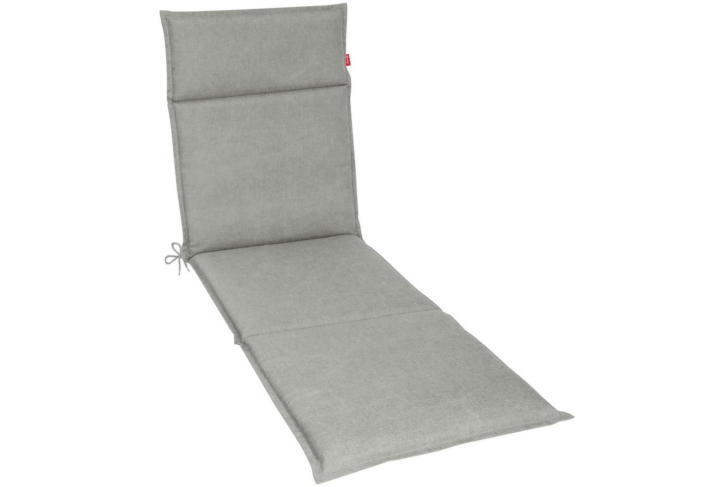 Herlag Liegenauflage Bea, Liegepolster Gartenliege 190x60x4,5cm Wasserabweisend Silbergrau von Herlag