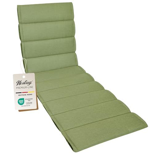 Herlag Liegenauflage Linnea 200x60x4cm | Liegestuhl-Auflage Mehrfachsteppung | Liegepolster für Gartenliege | Gartenmöbelauflage Premium-Line | Öko Tex 100 | Oliv Herlag Liegenauflage Linnea 200x60x4cm | Liegestuhl-Auflage Mehrfachsteppung | Liegepolster für Gartenliege | Gartenmöbelauflage Premium-Line | Öko Tex 100 | Oliv von Herlag