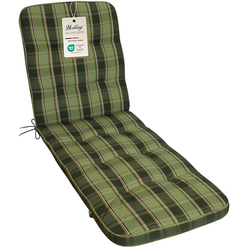 Herlag Liegenauflage Tilly 200x65x9cm | Liegestuhl-Auflage Karo-Motiv 9cm | Liegepolster für Gartenliege | Gartenmöbelauflage Liege Deluxe-Serie | Atmungsaktiv | Öko Tex 100 | Grün-Kariert Herlag Liegenauflage Tilly 200x65x9cm | Liegestuhl-Auflage Karo-Motiv 9cm | Liegepolster für Gartenliege | Gartenmöbelauflage Liege Deluxe-Serie | Atmungsaktiv | Öko Tex 100 | Grün-Kariert von Herlag