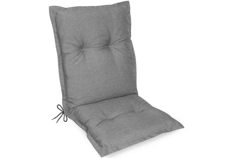 Herlag Polsterauflage Ava Niedriglehner Gartenstuhlauflage extra dick, 103x50x9cm, (1 St), SunGuard Polsterauflage Niederlehner hoher UV- & Fleckschutz, Silber von Herlag