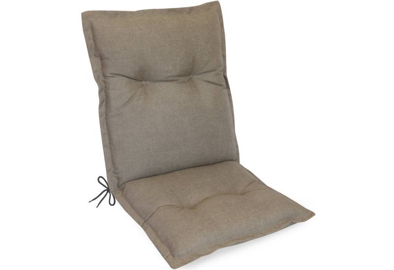 Herlag Polsterauflage Ava Niedriglehner Gartenstuhlauflage extra dick, 103x50x9cm, (1 St), SunGuard Polsterauflage Niederlehner hoher UV- & Fleckschutz, Taupe von Herlag