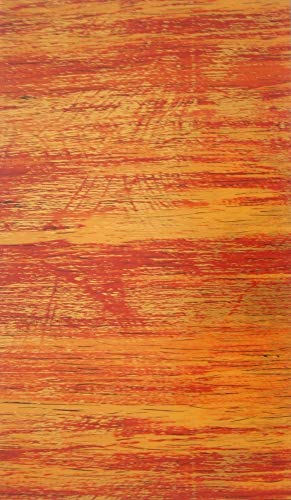 Wachsverzierfolien Holzmaser Anzahl 1 Stück, Größe 225 x 90 mm, Farbe orange/gold von Herlikofer