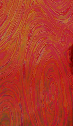 Wachsverzierfolien changierend Anzahl 1 Stück, Größe 225 x 90 mm, Farbe Rot von Herlikofer