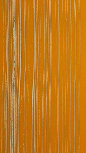 Wachsverzierfolien gestreift Anzahl 1 Stück, Größe 225 x 90 mm, Farbe orange/gold von Herlikofer