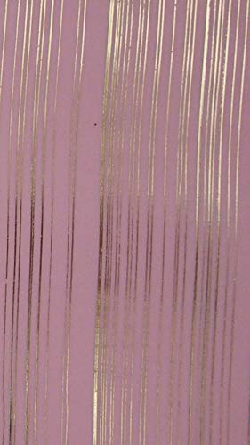 Wachsverzierfolien gestreift Anzahl 1 Stück, Größe 225 x 90 mm, Farbe rosa/gold von Herlikofer