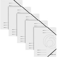 5 herlitz Eckspanner easy orga DIN A4 weiß von Herlitz