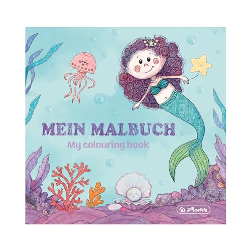 Ausmalblock 20x20 cm Meerjungfrau FSC von Herlitz