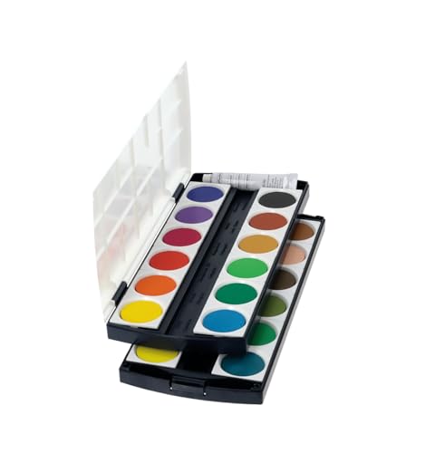 Herlitz Schulmalfarben, Deckfarbkasten, 24 Farben inklusive Deckweiß Herlitz Schulmalfarben, Deckfarbkasten, 24 Farben inklusive Deckweiß von Herlitz