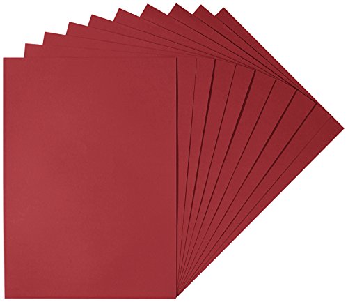 Herlitz 227132 Tonzeichenkarton 50 x 70 cm, 10 Stück, weinrot von Herlitz