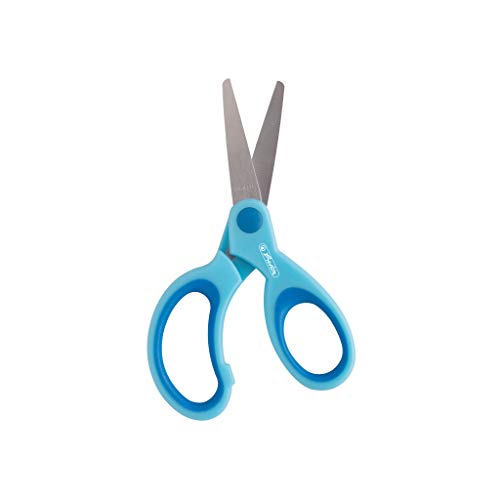 Herlitz Design Bastelschere für Linkshänder / rund / Farbe: hellblau von Herlitz