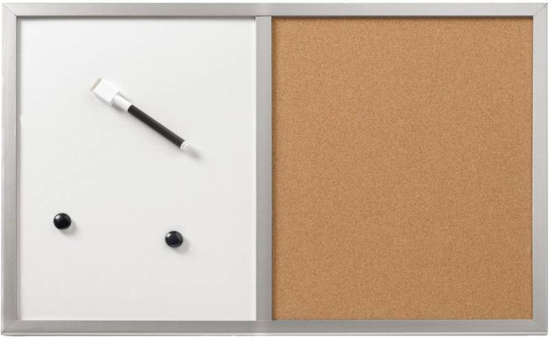 Herlitz Wandtafel Whiteboard / Pinnwand 40x60cm beschriftbar Holzrahmen silber Herlitz Wandtafel Whiteboard / Pinnwand 40x60cm beschriftbar Holzrahmen silber von Herlitz