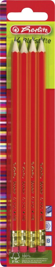 herlitz Bleistifte Scolair mit Tip HB Mine 174 mm von Herlitz