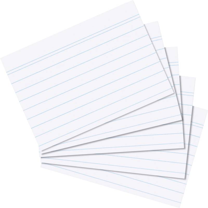 herlitz Karteikarte A7 liniert weiss 100 Stück von Herlitz