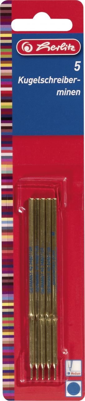 herlitz Kugelschreibermine A3 blau Mine A3 medium von Herlitz