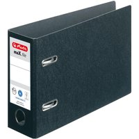 herlitz Ordner Rückenbreite 7.5 cm DIN A5 quer Karton schwarz von Herlitz