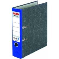 herlitz Ordner Rückenbreite 8 cm DIN A4 Karton blau marmoriert von Herlitz