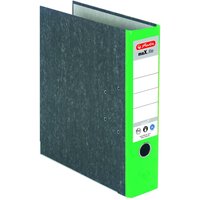 herlitz Ordner Rückenbreite 8 cm DIN A4 Karton rot marmoriert von Herlitz