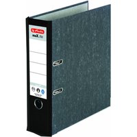 herlitz Ordner Rückenbreite 8 cm DIN A4 Karton schwarz marmoriert von Herlitz