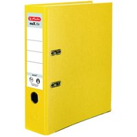 herlitz Ordner Rückenbreite 8 cm DIN A4 Kunststoff gelb von Herlitz