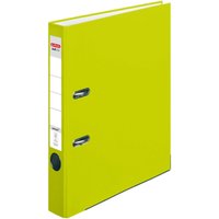 herlitz Ordner Rückenbreite 5 cm DIN A4 Kunststoff neon grün von Herlitz