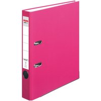 herlitz Ordner Rückenbreite 5 cm DIN A4 Kunststoff pink von Herlitz