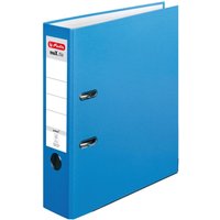 herlitz Ordner Rückenbreite 8 cm DIN A4 Kunststoff blau, acqua von Herlitz