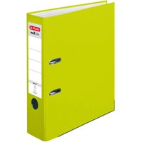 herlitz Ordner Rückenbreite 8 cm DIN A4 Kunststoff neon grün von Herlitz