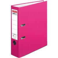 herlitz Ordner Rückenbreite 8 cm DIN A4 Kunststoff pink von Herlitz