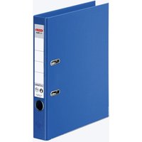herlitz Ordner Rückenbreite 5 cm DIN A4 Kunststoff blau von Herlitz