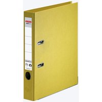 herlitz Ordner Rückenbreite 5 cm DIN A4 Kunststoff gelb von Herlitz