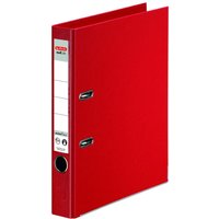 herlitz Ordner Rückenbreite 5 cm DIN A4 Kunststoff rot von Herlitz