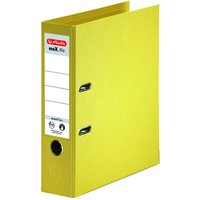 herlitz Ordner Rückenbreite 8 cm DIN A4 Kunststoff gelb von Herlitz