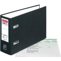 herlitz Ordner Rückenbreite 8 cm DIN A5 quer Karton schwarz von Herlitz
