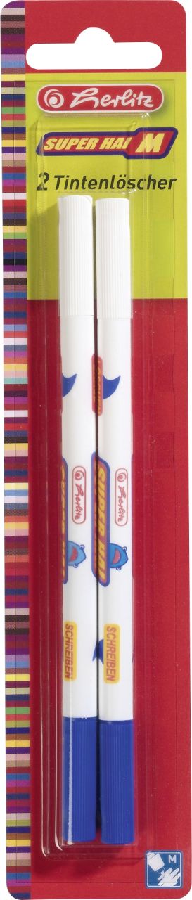 herlitz Tintenlöscher Superhai M 2 Stück von Herlitz