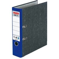 herlitz maX.file nature Ordner blau marmoriert Karton 8,0 cm DIN A4 von Herlitz